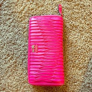 COACH Madison Gathered Leather Accordion Wallet